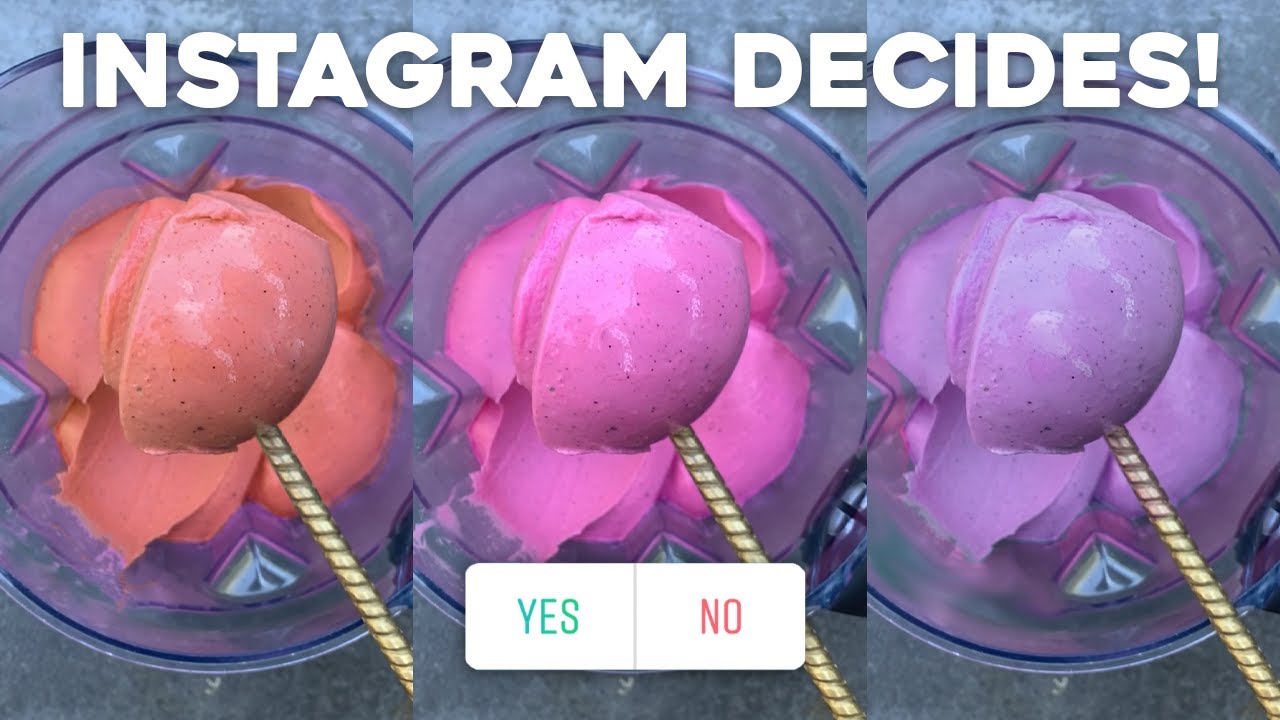 INSTAGRAM DECIDES OUR SMOOTHIE RECIPES