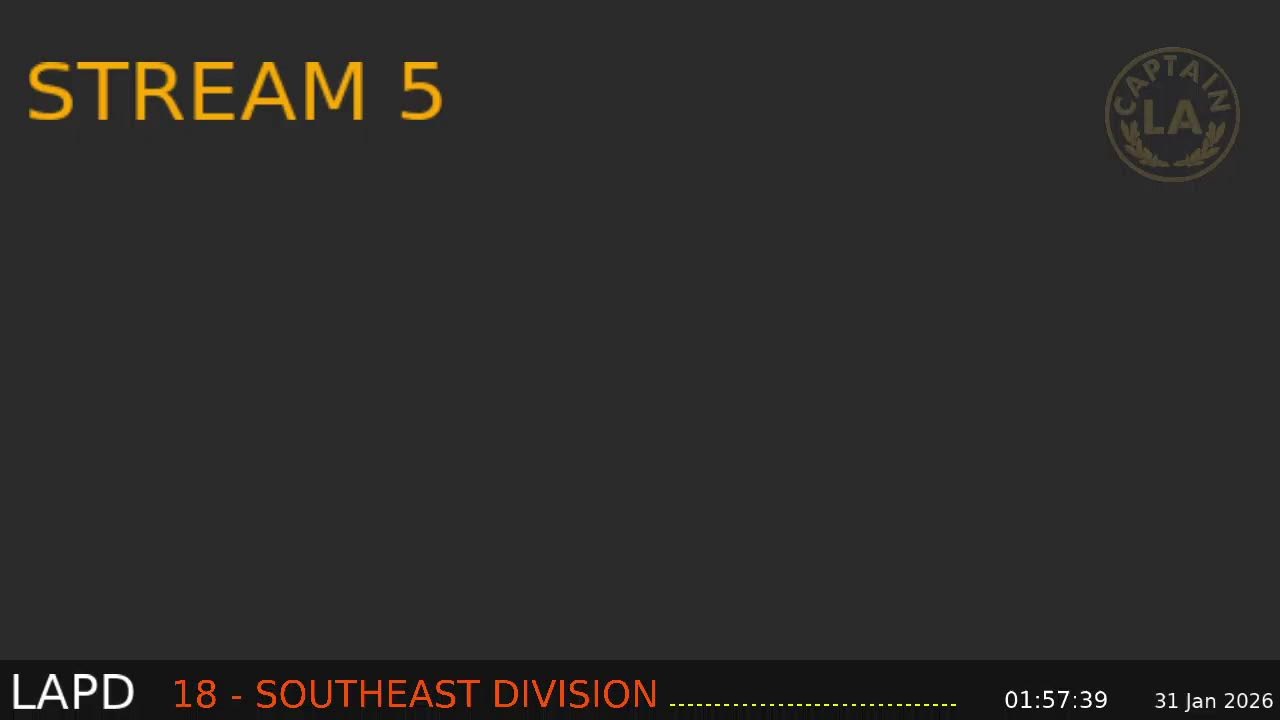 Stream 5 - LAPD Southeast Div (or major incidents) LIVE Scanner Feed - 30-Jan-2026 - Stream 5