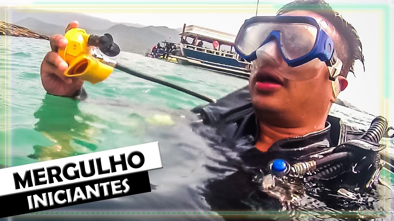 MINHA PRIMEIRA VEZ EM MERGULHO COM CILINDRO! SERA QUE DEU RUIM? #mergulho