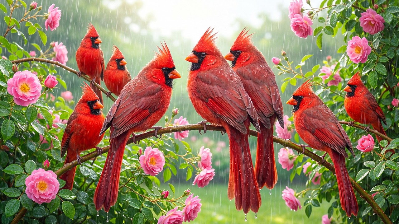 Relax Your Mind & Melt Stress Away Fast 🐦🍃 Bird Sounds and Soft Rain 🌧️ Calm Your Mind Naturally