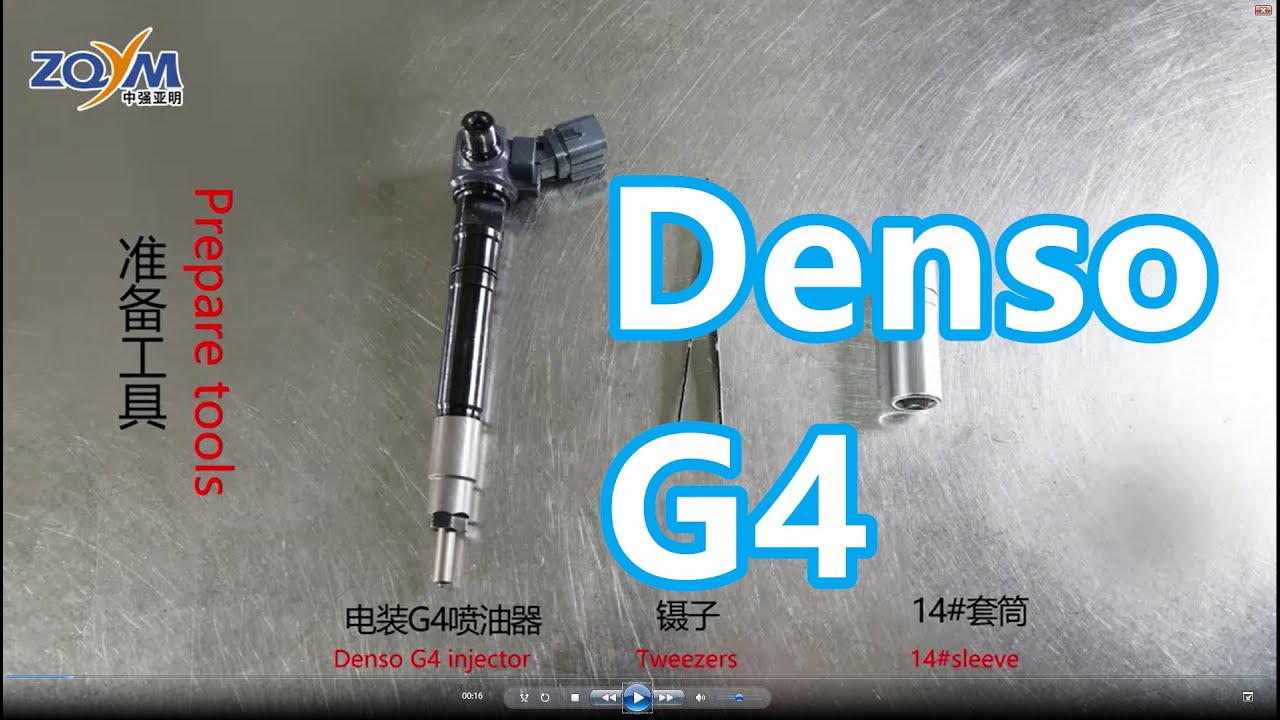 How to dismount and install the Denso/G4 injector?