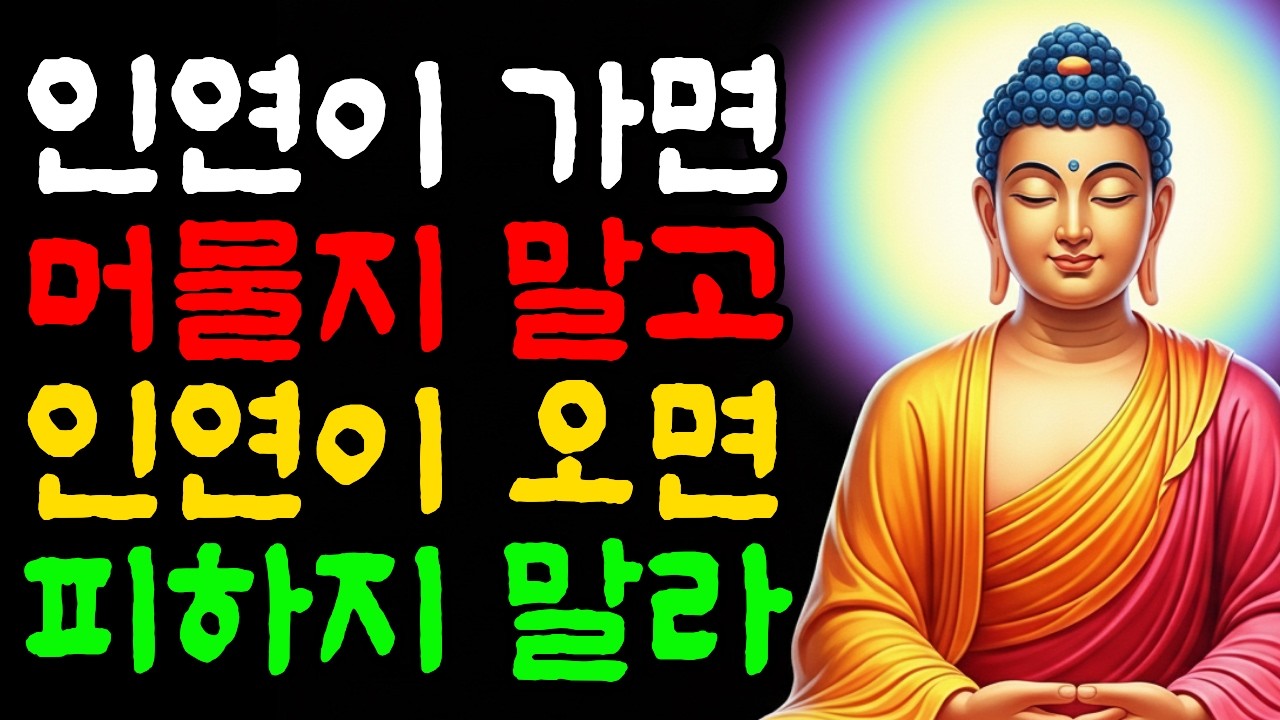 인연이 가면 머물지 말고, 인연이 오면 피하지 말라 Ι 자면서 듣는 부처님 말씀 Ι 불교 명언 Ι 인생 조언