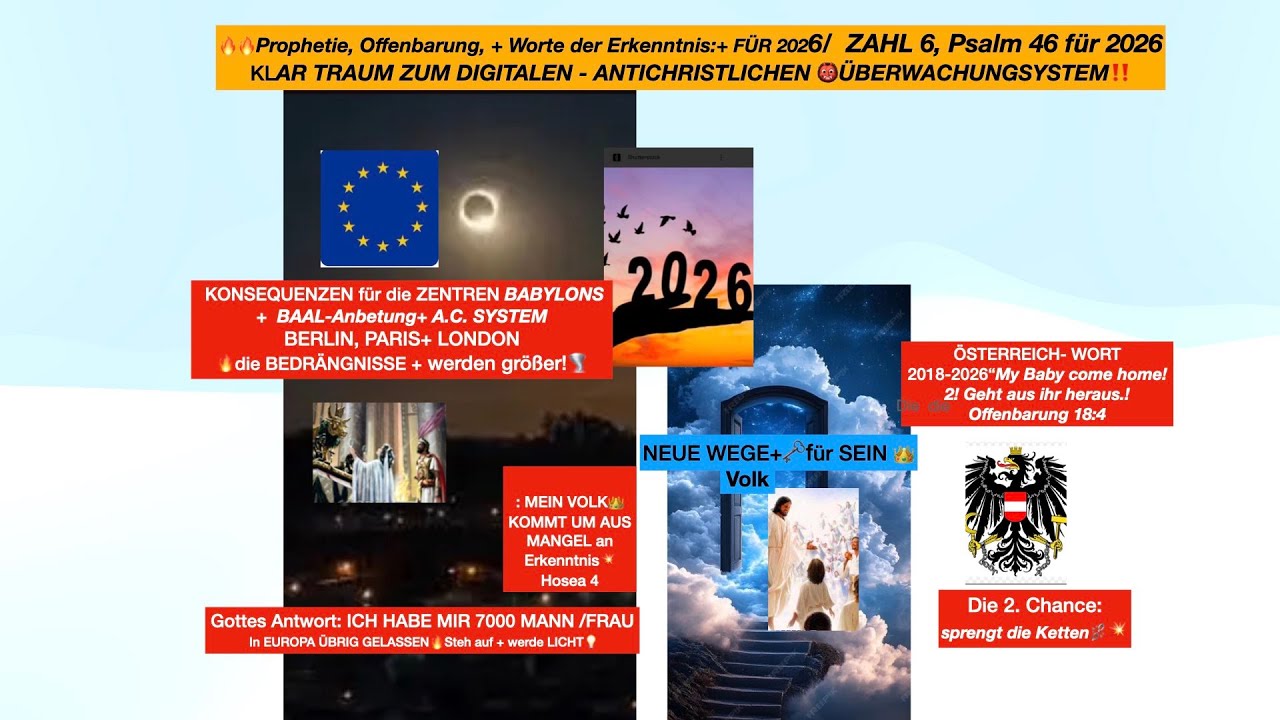 🎺Пророчество, Слова знания на 2026 год 