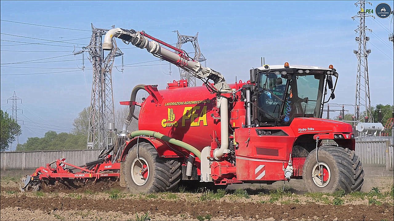 Vervaet Hydro Trike & 2 JD 6250R + Bossini - Gruppo PEA - Interramento liquame 2024