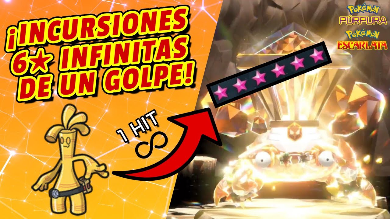 ¡INCURSIONES 6★ ESTRELLAS INFINITAS Y DE UN GOLPE CON GHOLDENGO! | Pokémon Escarlata y Púrpura