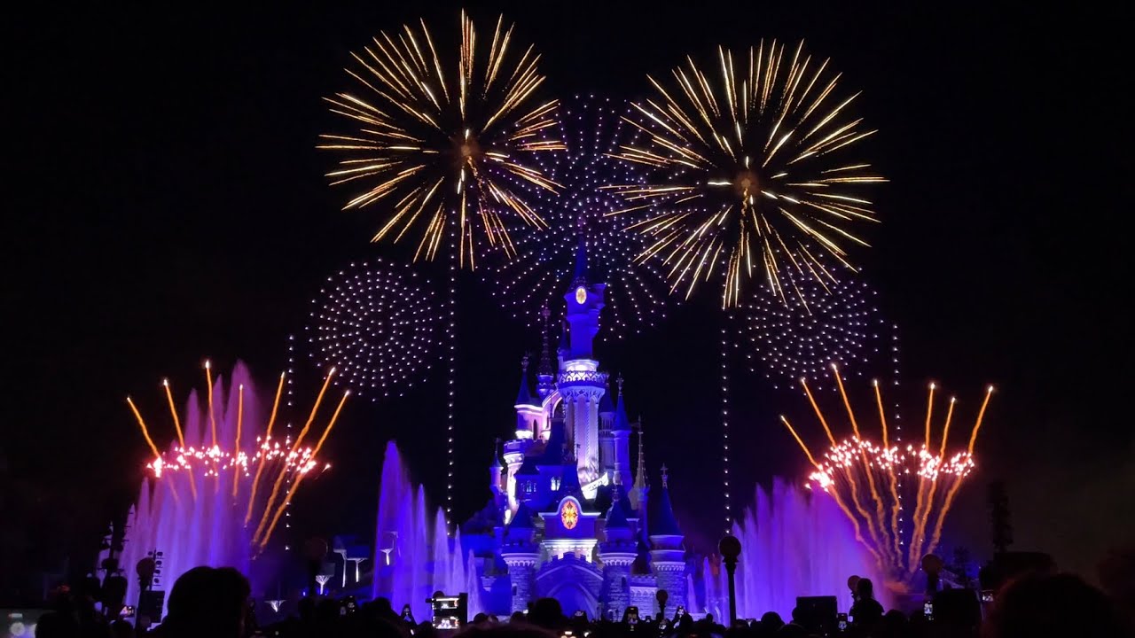 [4K] Le Feu d’artifice du 14 juillet 2023 | Bastille Day Fireworks 2023 - Disneyland Paris