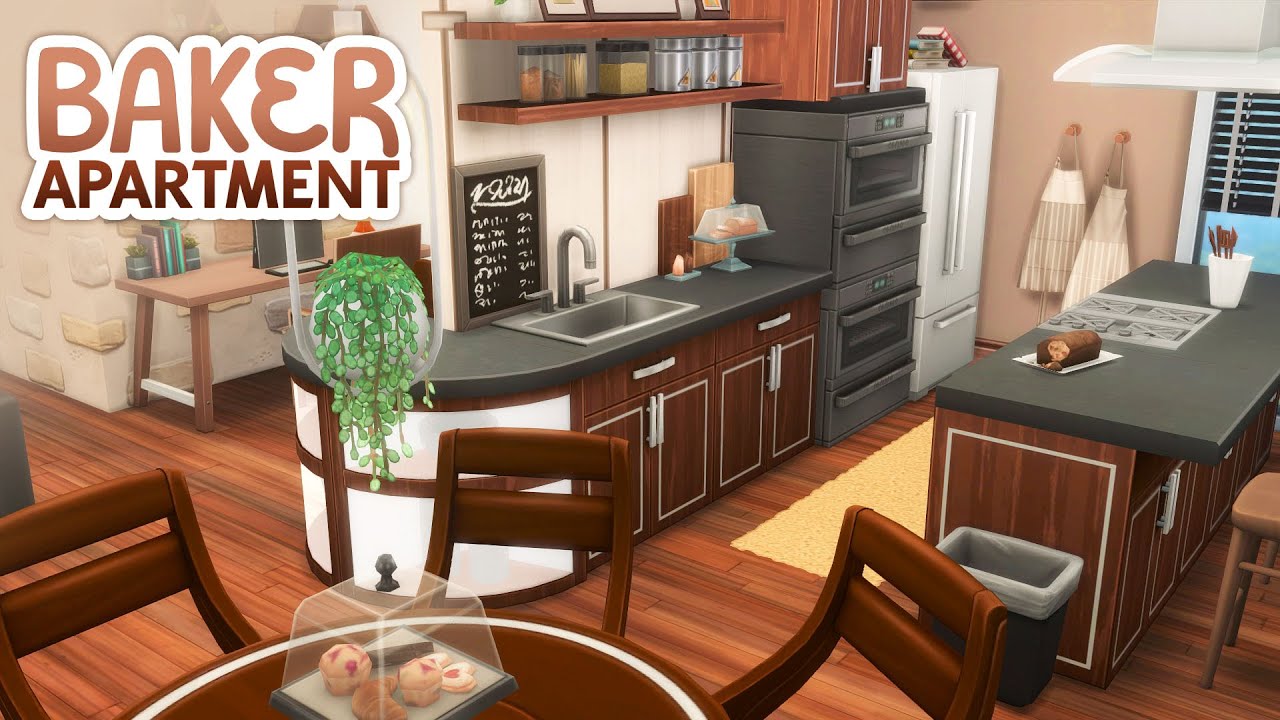 Baker's Modern Apartment 🧁 // The Sims 4 Speed Build: Apartment Renovation