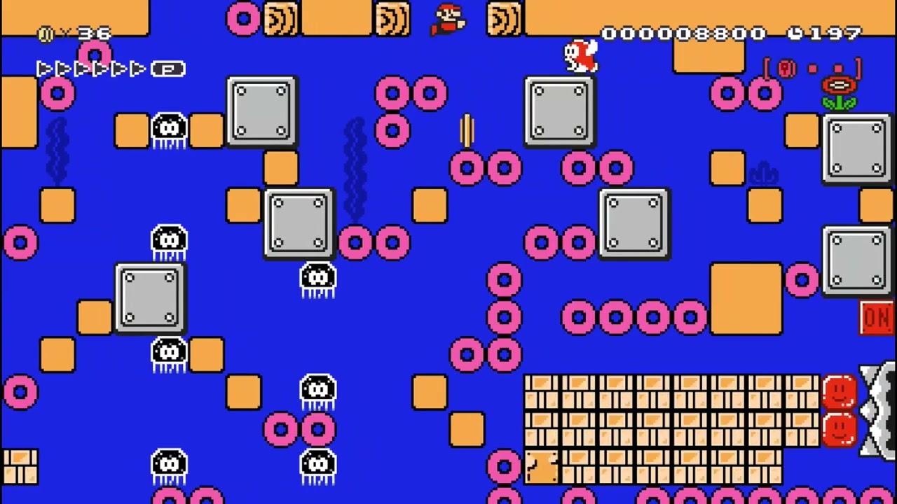 Mario maker.Laberinto 5 .nivel oficial