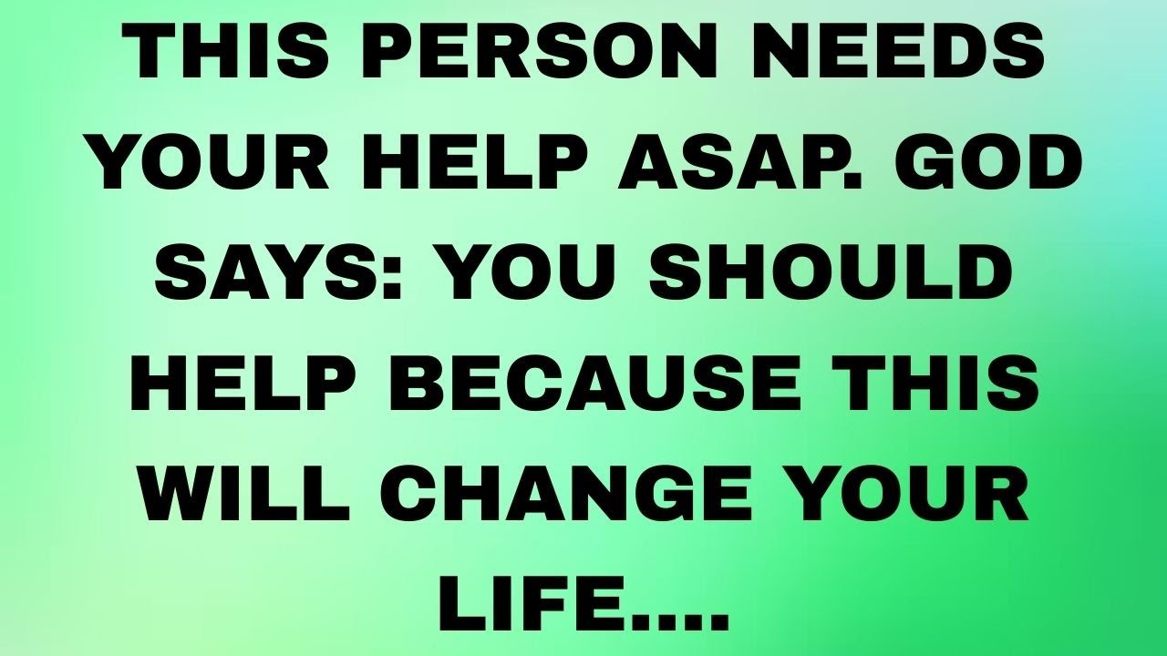 🙏 This Person Needs Your Help Immediately — God Says Helping Them Will Change Your Life!