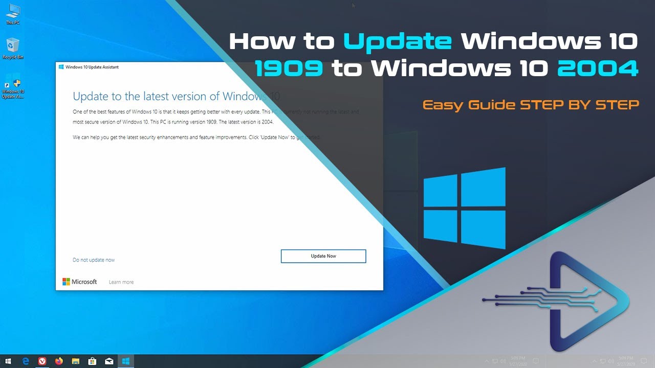How to Update Windows 10 1909 to Windows 10 2004 | Easy Guide