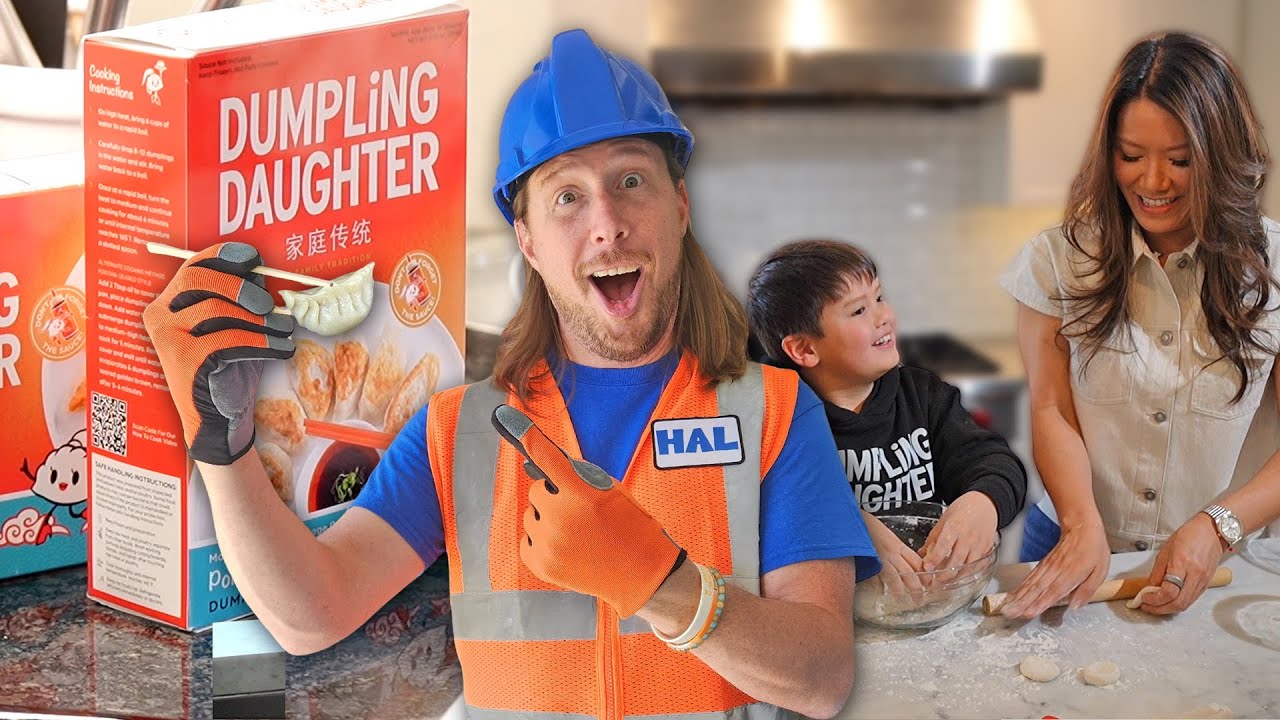 YUM! How Dumplings Are Made! 🍜🥟| Handyman Hal Visits Dumpling Daughter