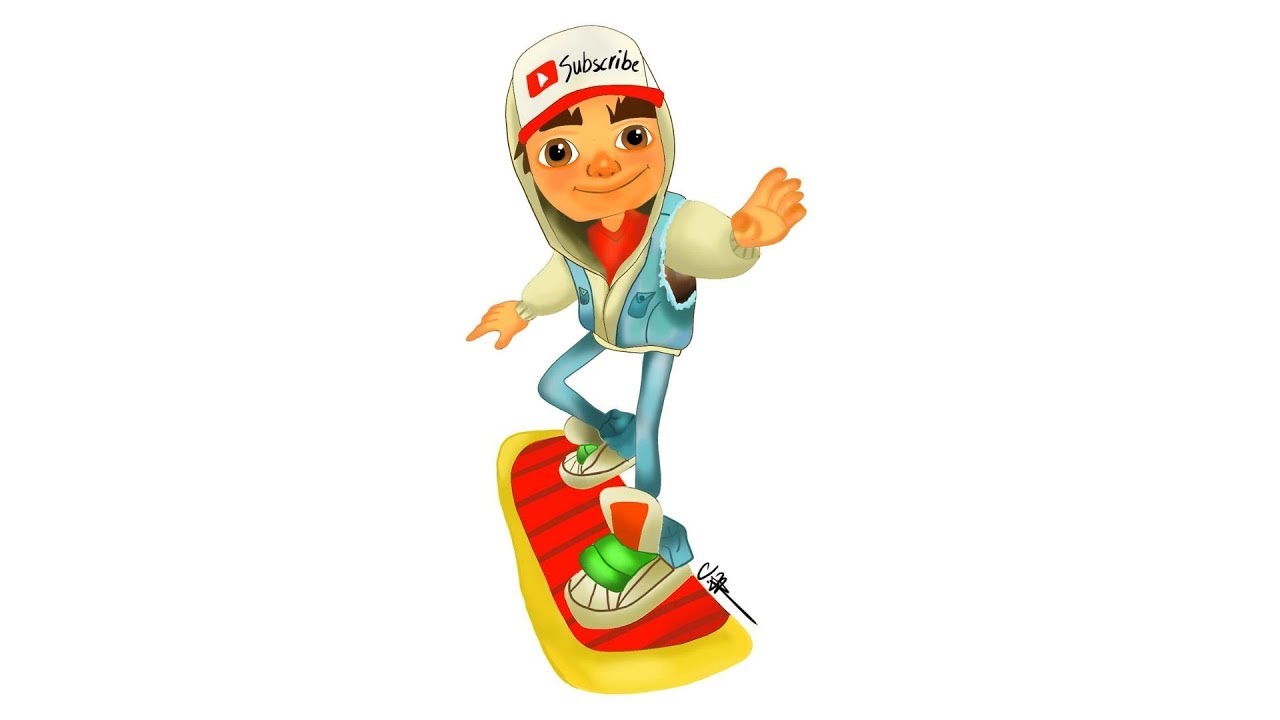 Subway Surfers Jake speed drawing/speedpaint | (SketchBook)