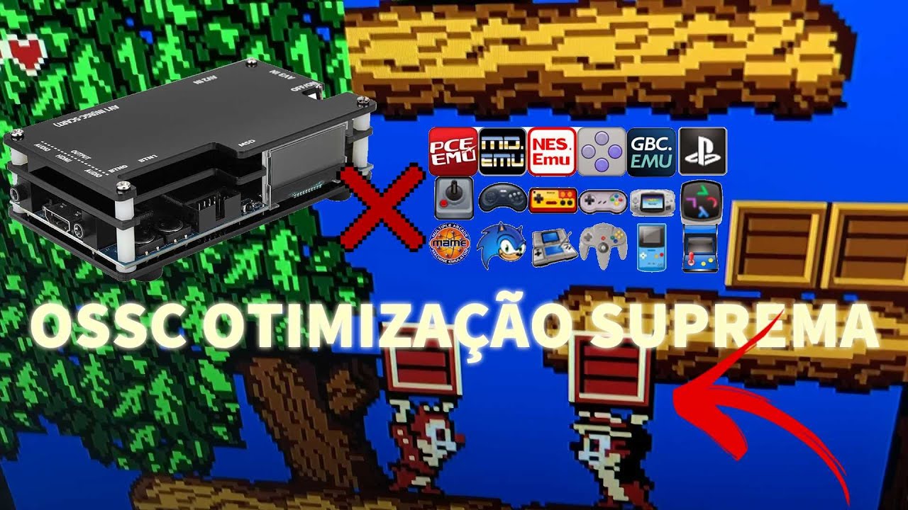 OSSC - SEU CONSOLE RETRÔ TEM SAÍDA RGB? DEIXE A IMAGEM PERFEITA COMO UM EMULADOR DE PC FAZENDO ISTO!