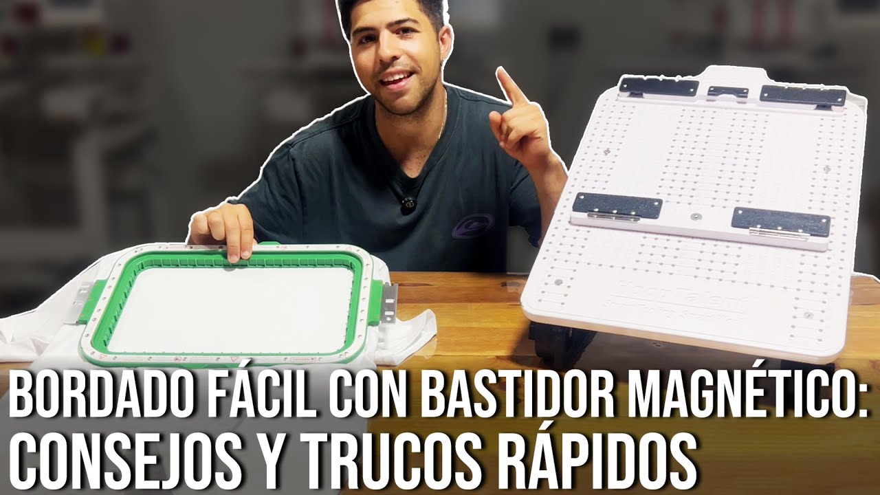 Cómo bordar SUDADERAS rápido con MaggieFrame bastidor magnético 🧵