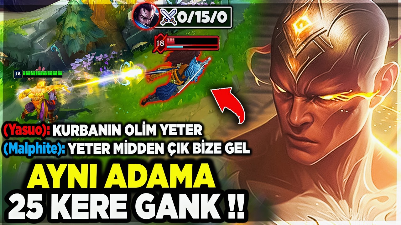 SADECE 1 ADAMA GANK ATTIM !! TAKIM SÖVÜLMEDİK YERİMİ BIRAKMADI :D !! LEE SİN | Ogün Demirci