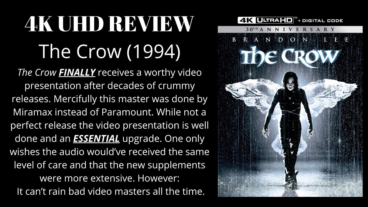 The Crow (1994) 4K UHD Review