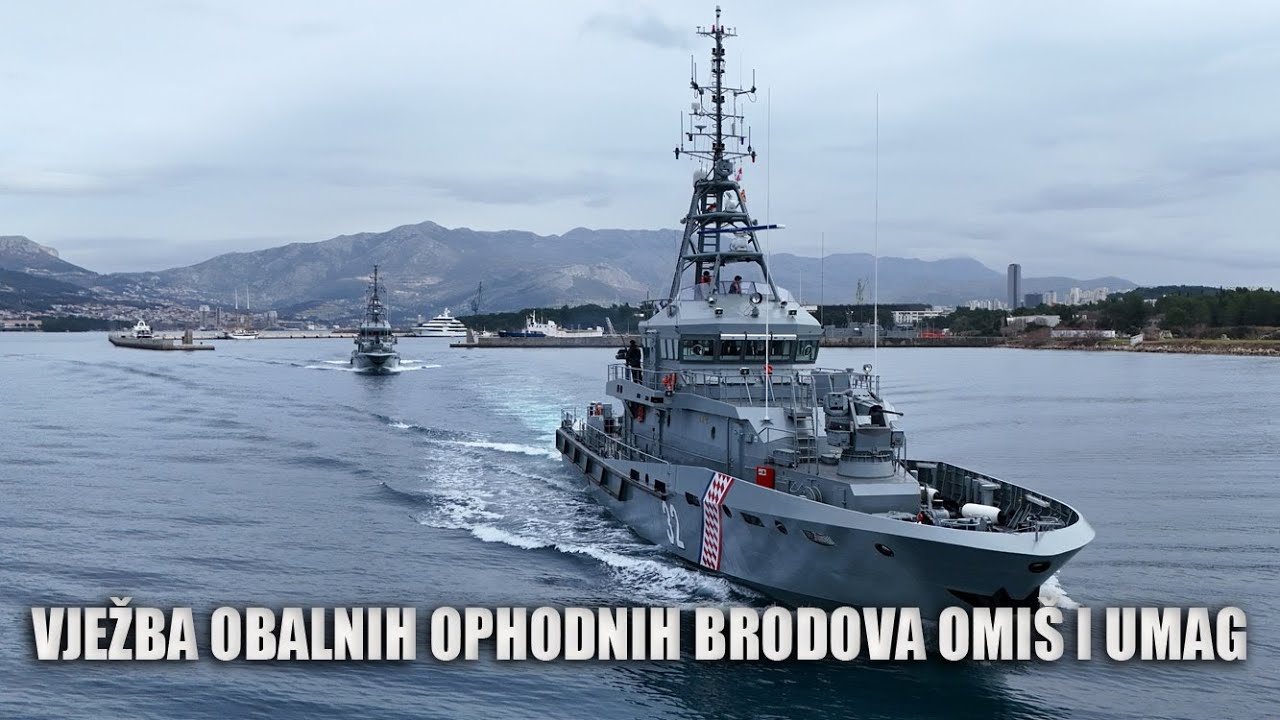 Vježba obalnih ophodnih brodova Omiš i Umag