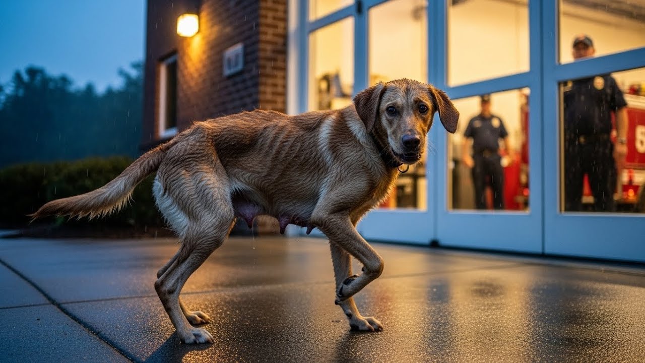 Heartfelt Rescue: Abandoned Mama Dog Bravely Seeks Help for Her Puppies