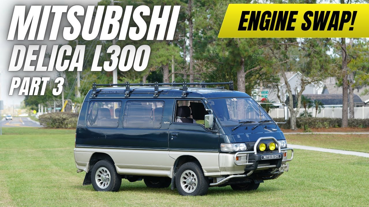 Замена двигателя Mitsubishi Delica L300, часть 3 | Заключительная установка 4D56 на D4BF!