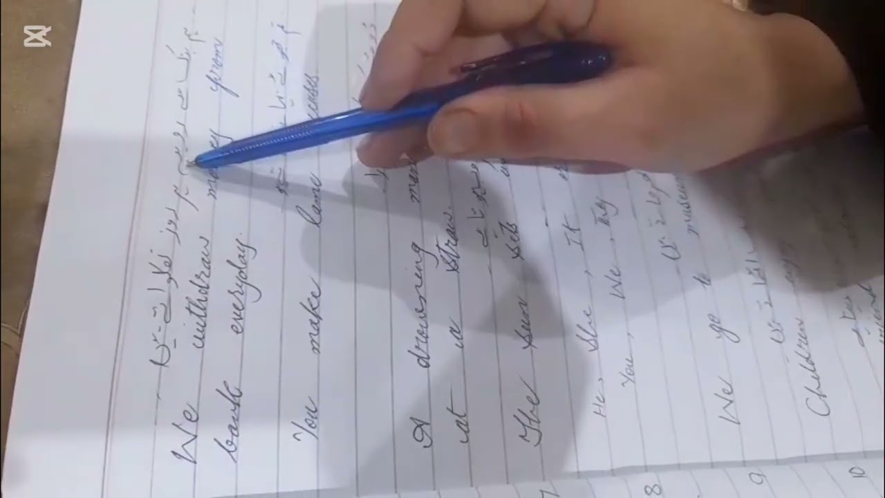 Punjab text book English Grammar present indefinite tenses Class 9 10 Exercise 3 lesson 4