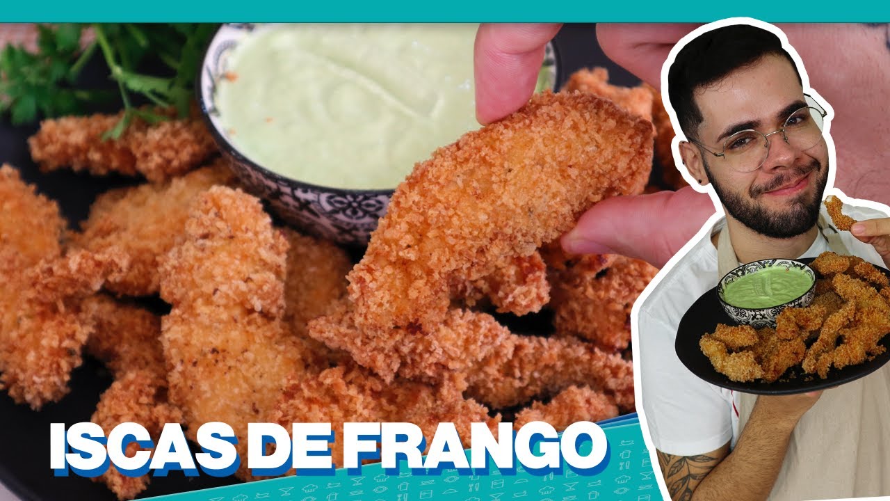 BEM TEMPERADO E MUITO CROCANTE | ISCAS DE FRANGO EMPANADAS