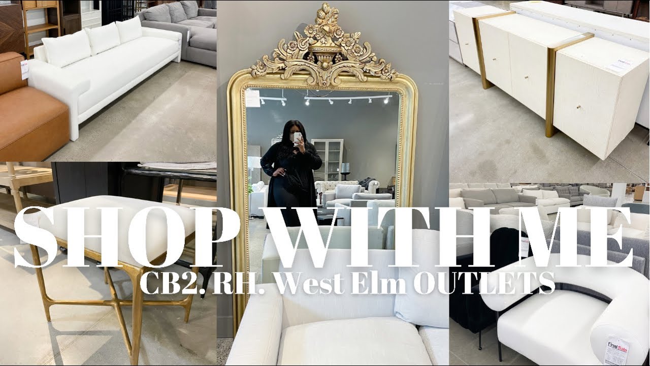 CB2 RESTORATION HARDWARE WEST ELM OUTLET SHOP WITH ME ASHEVILLE NC