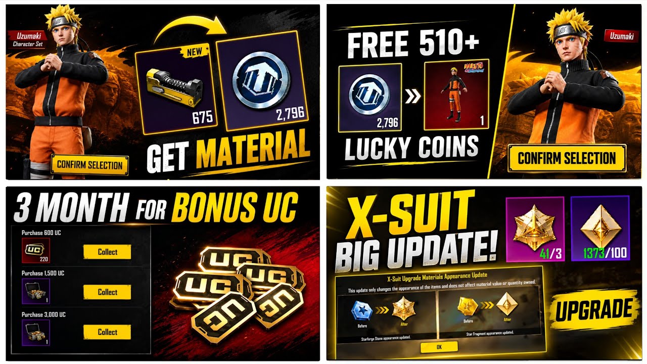 Get Free 510+ Lucky Coins In Naruto Prize Path| How To Get Free Materials | Free Naruto Lobby 