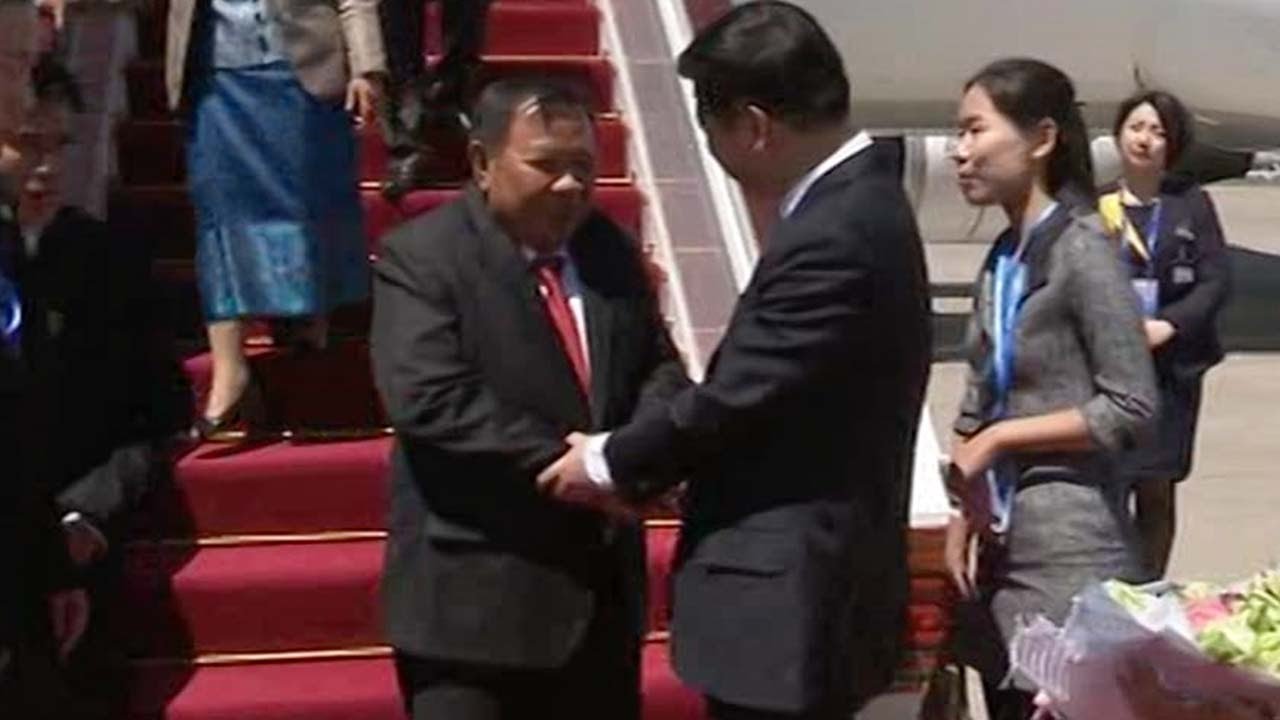 Laos president arrives in Beijing for Belt and Road Forum