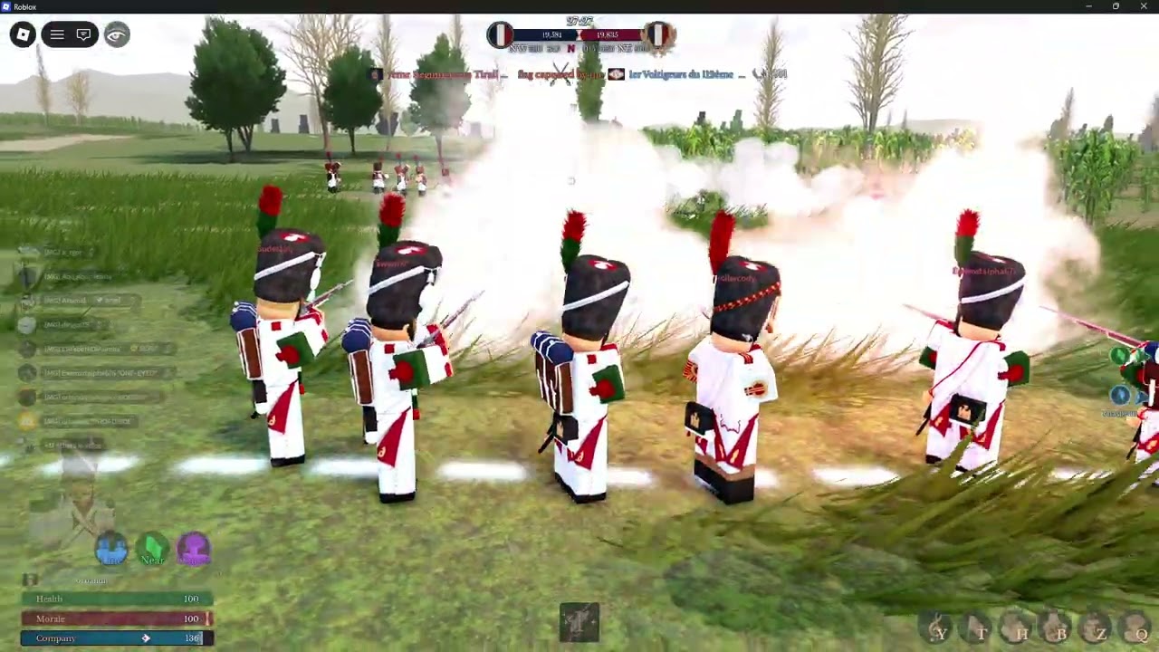 Roblox Napoleonic Wars | MOYENNE GARDE vs QUATRIEME SPECS