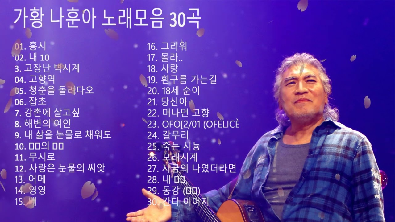 나훈아 노래모음 : BEST 24곡 - 나훈아 콘서트 , 나훈아 테스형 ,광고없는 최고 노래 , 나훈아 히트곡모음 , 나훈아 노래
