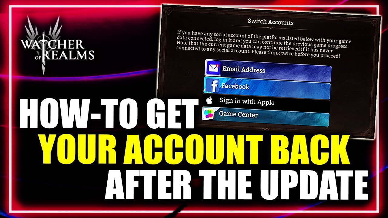 GET YOUR ACCOUNT BACK! Full Walkthrough for Mobile & for PC ⁂ Watcher of Realms