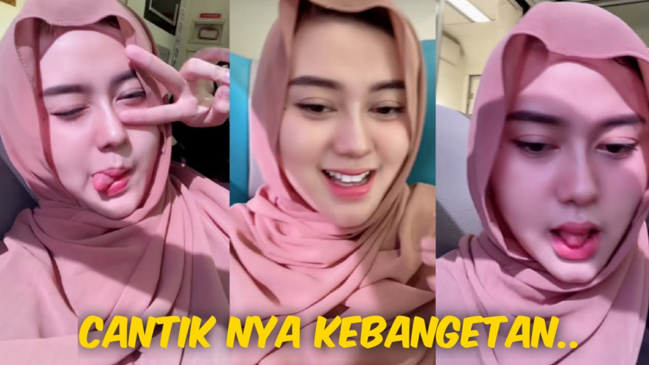 Cewek Hijab Cantik Nya Kelewatan hijabers vlog naik Kereta Sendirian