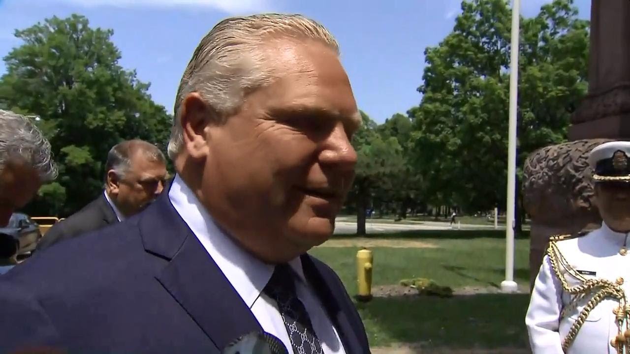 Premier-elect Doug Ford arrives at Queen's Park to meet with Lieutenant Governor