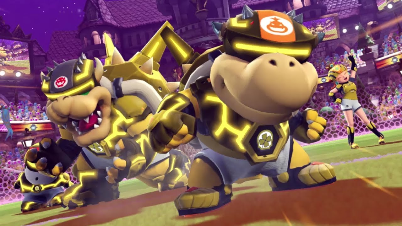 Bowser, Daisy, Shy Guy, Bowser Jr. Turbo Cup Battles (Mario Strikers Battle League)