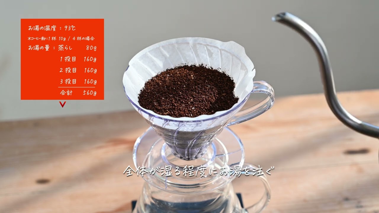[HARIO]究極のV60コーヒーの淹れ方