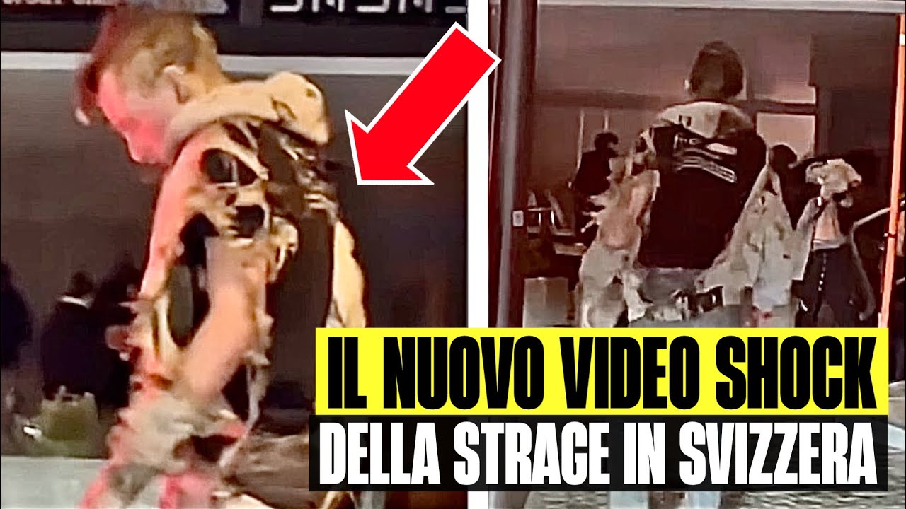 STRAGE IN SVIZZERA: IL NUOVO TERRIBILE VIDEO CHE MOSTRA UN GIOVANE CON LA FELPA TOTALMENTE BRUCIATA
