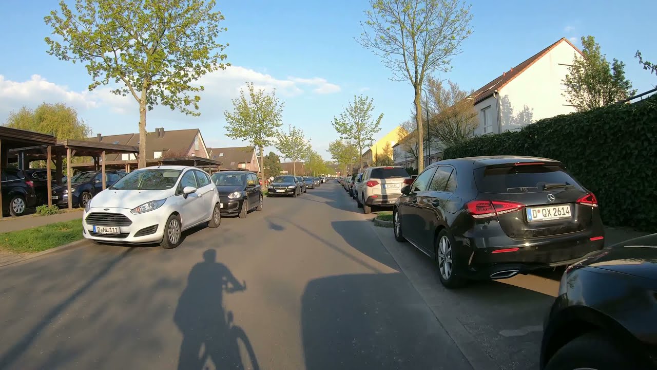 [4K] Cycling Düsseldorf | Wittlaer - Angermund via Bockumer Straße, Einbrunger Straße