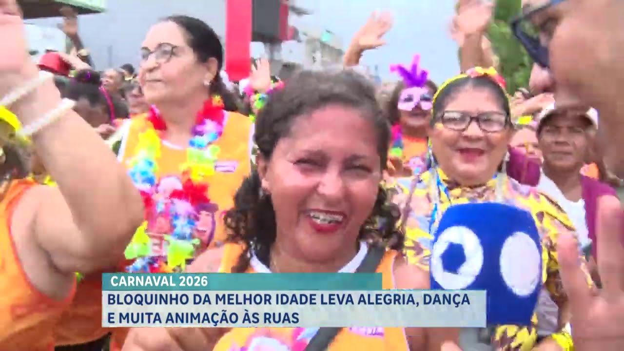BLOQUINHO DA MELHOR IDADE LEVA ALEGRIA, DANÇA E MUITA ANIMAÇÃO ÀS RUAS