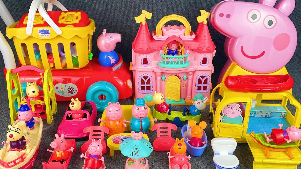 9 Minutes Satisfying with Unboxing Peppa Pig Kitchen Car PlaySet Review Toys | ASMR