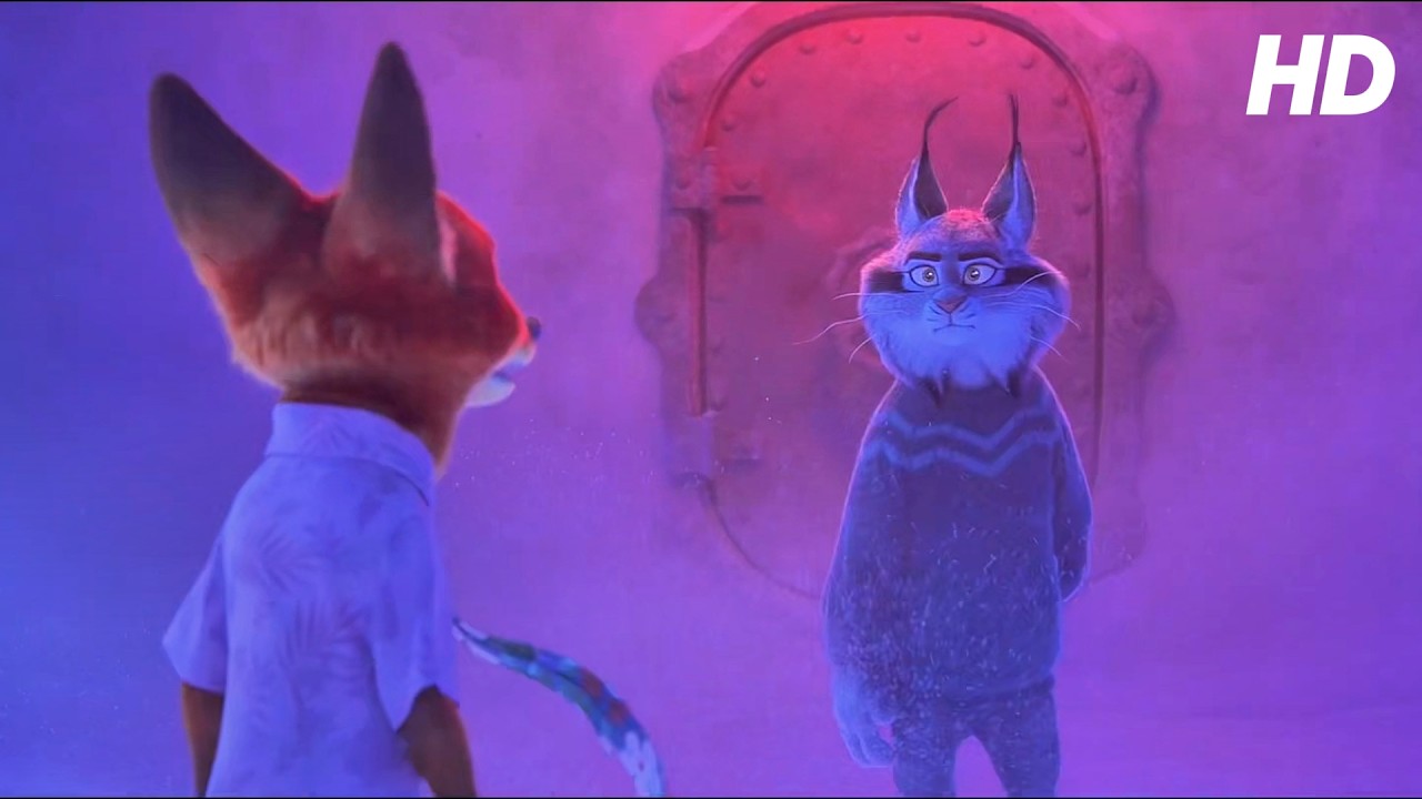 Nick vs. Pawbert Fight Scene - Zootopia 2