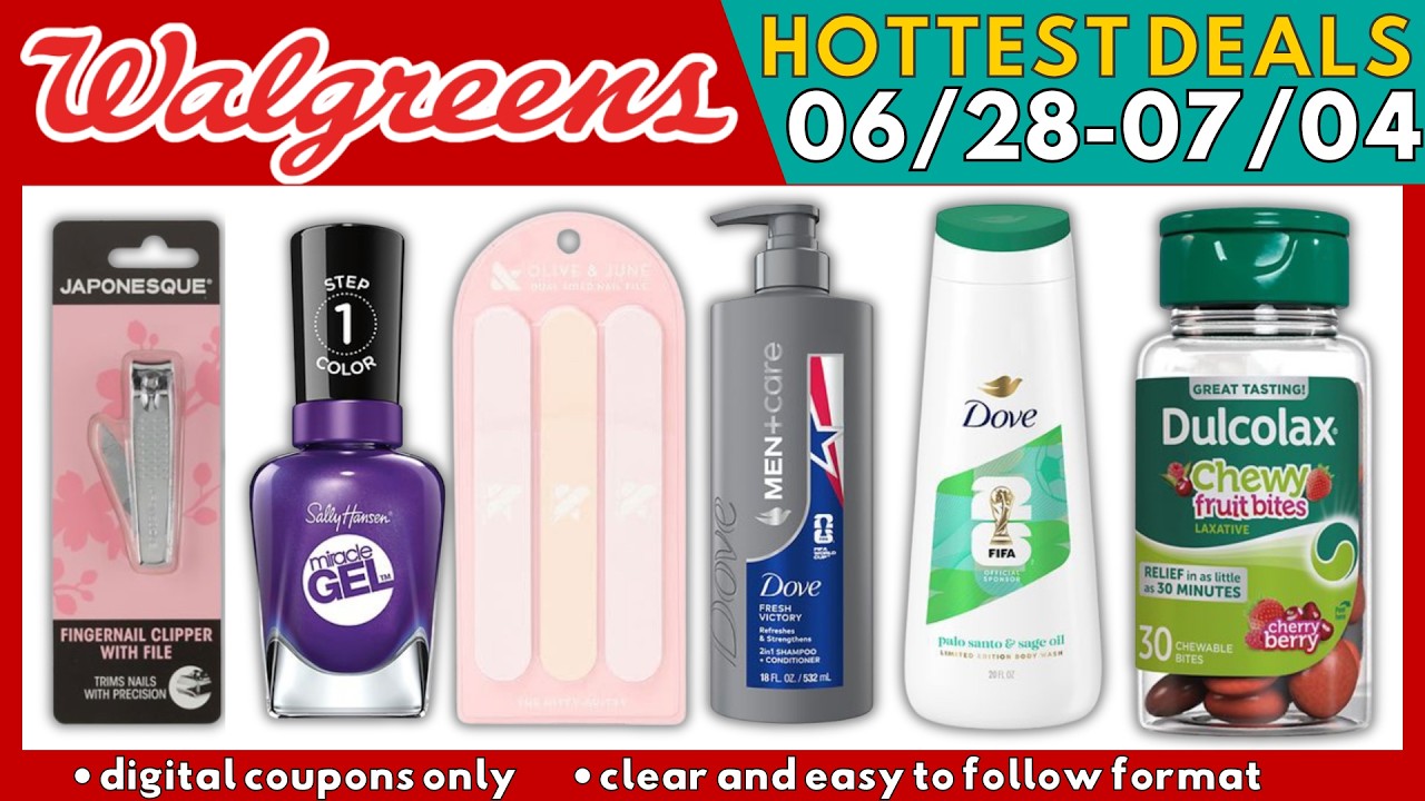 ГОРЯЧИЕ СКИДКИ в WALGREENS на этой неделе 28.06-04.07 | Только цифровые купоны! #купоны