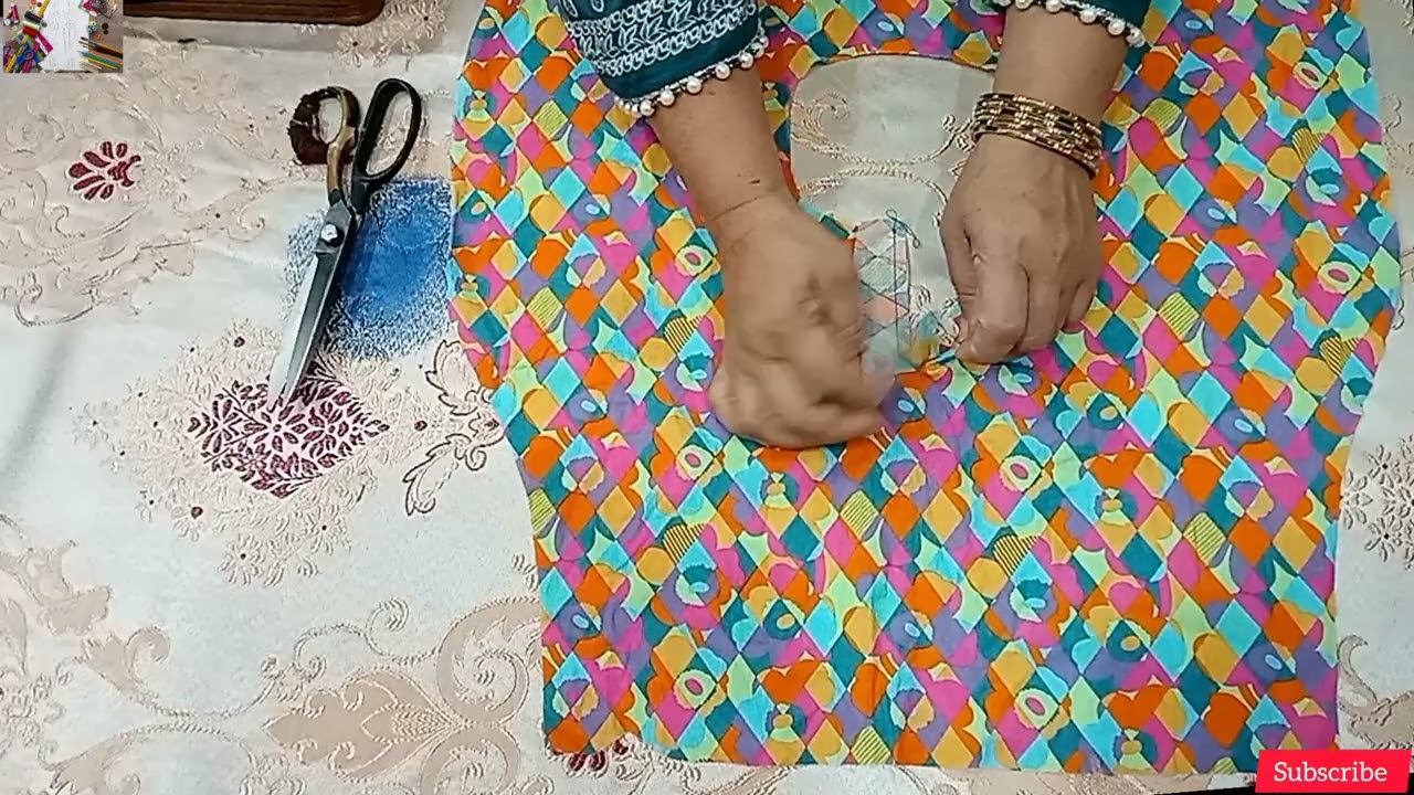 Baggy sleeves design cutting and stitching | beautiful baggy shirt design |