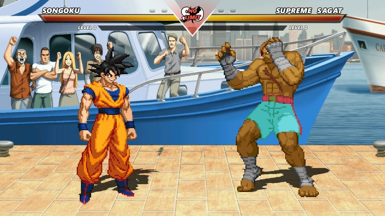GOKU vs SUPREME SAGAT - High Level Insane Fight!