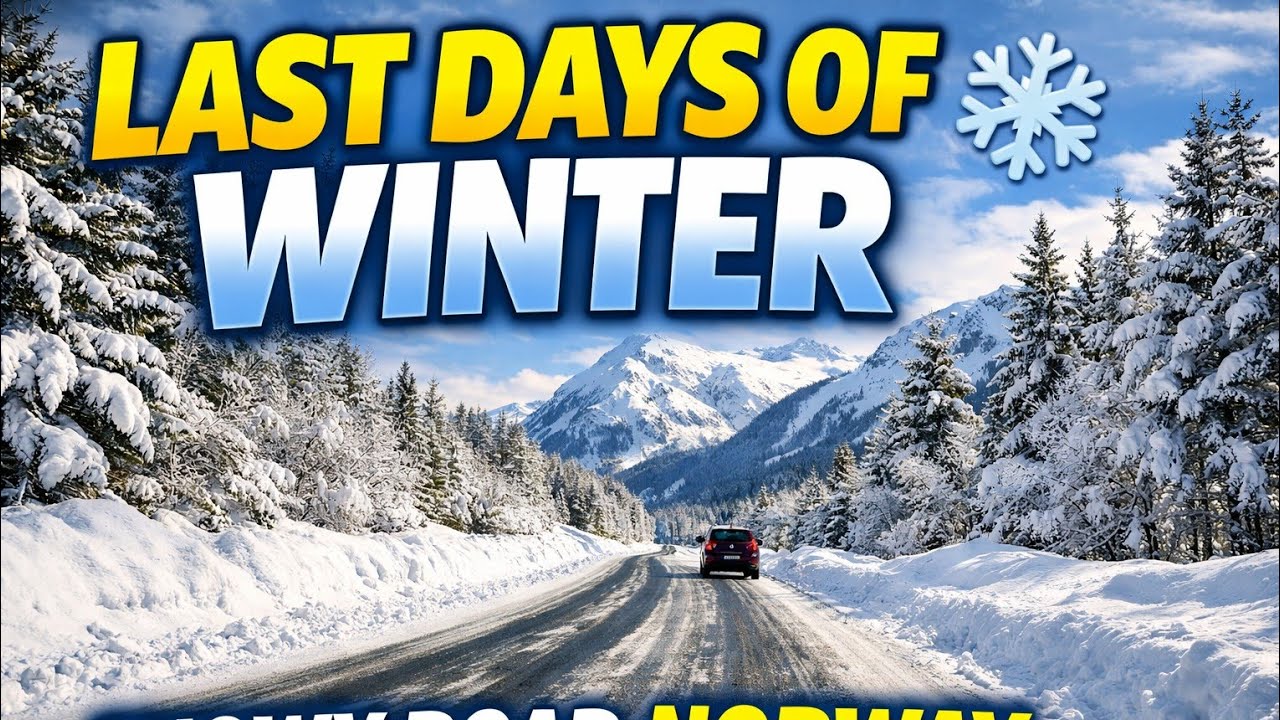 Last Days of Winter in Norway 🇳🇴 Snow Covered Roads & Scenic Drive