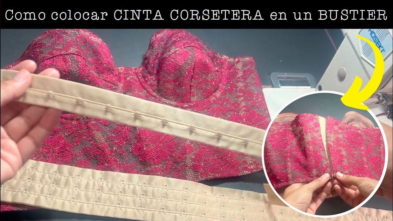 Como colocar CINTA CORSETERA  en un BUSTIER