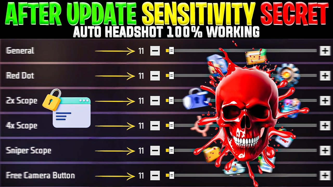 Free Fire Max Auto Headshot Trick 2026 Sensitivity Setting | 2gb, 4gb, 6gb Ram Headshot Sensitivity