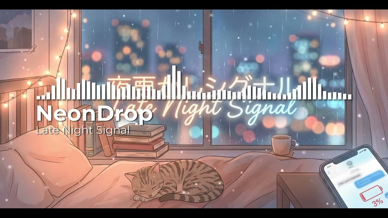 Late Night Signal (夜更かしシグナル) - Chill vibes with sweet Japanese Lo-fi song for your 3AM overthinking