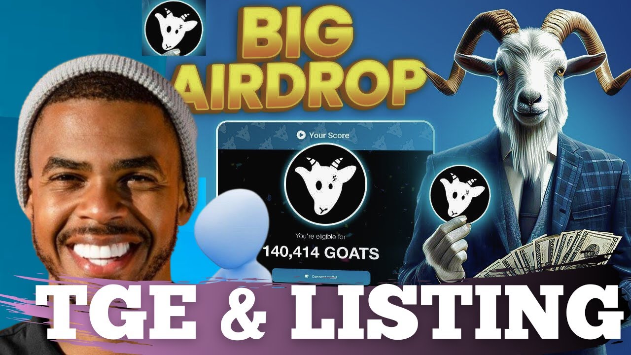 GOATS Airdrop Listing and Withdrawal - Do this fast to qualify and claim $GOATS Airdrop