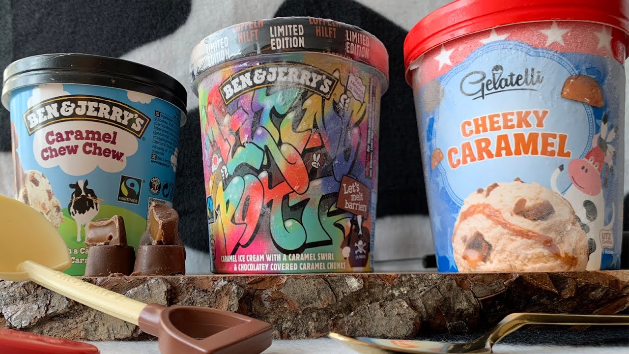 То же мороженое? BEN & JERRY's Melting Pott / Caramel Chew Chew / LIDL Cheeky Caramel