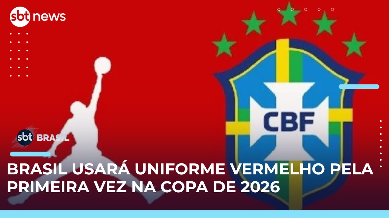 Sele&ccedil;&atilde;o brasileira usar&aacute; camisa vermelha na Copa do Mundo de 2026, diz site | SBT Brasil (28/04/25)